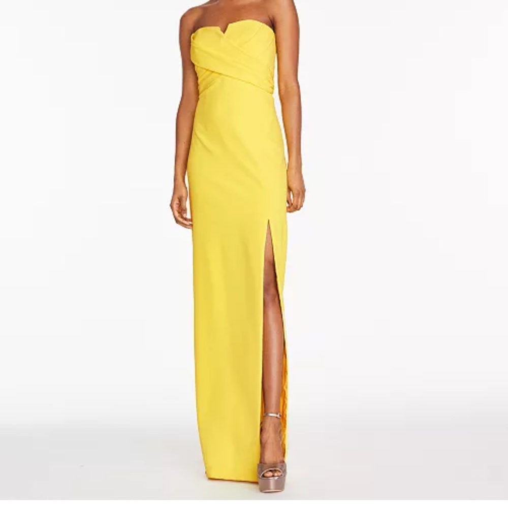 Aidan Mattox Yellow Dress